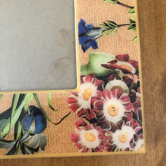 Dolce Mia Designs Picture Frame Yellow Floral 4x6" Photo Handmade - Picture 5 of 7